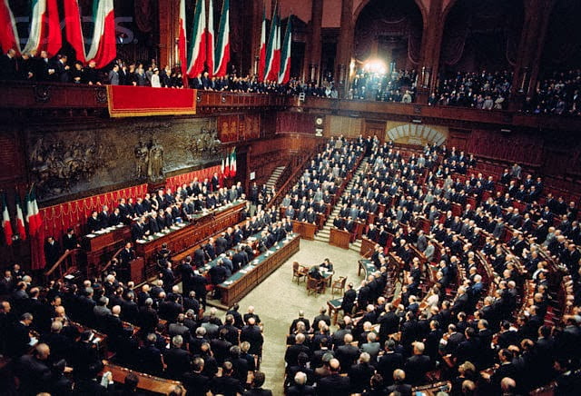 Parlamento Italiano Giuramento di Giovanni Leone